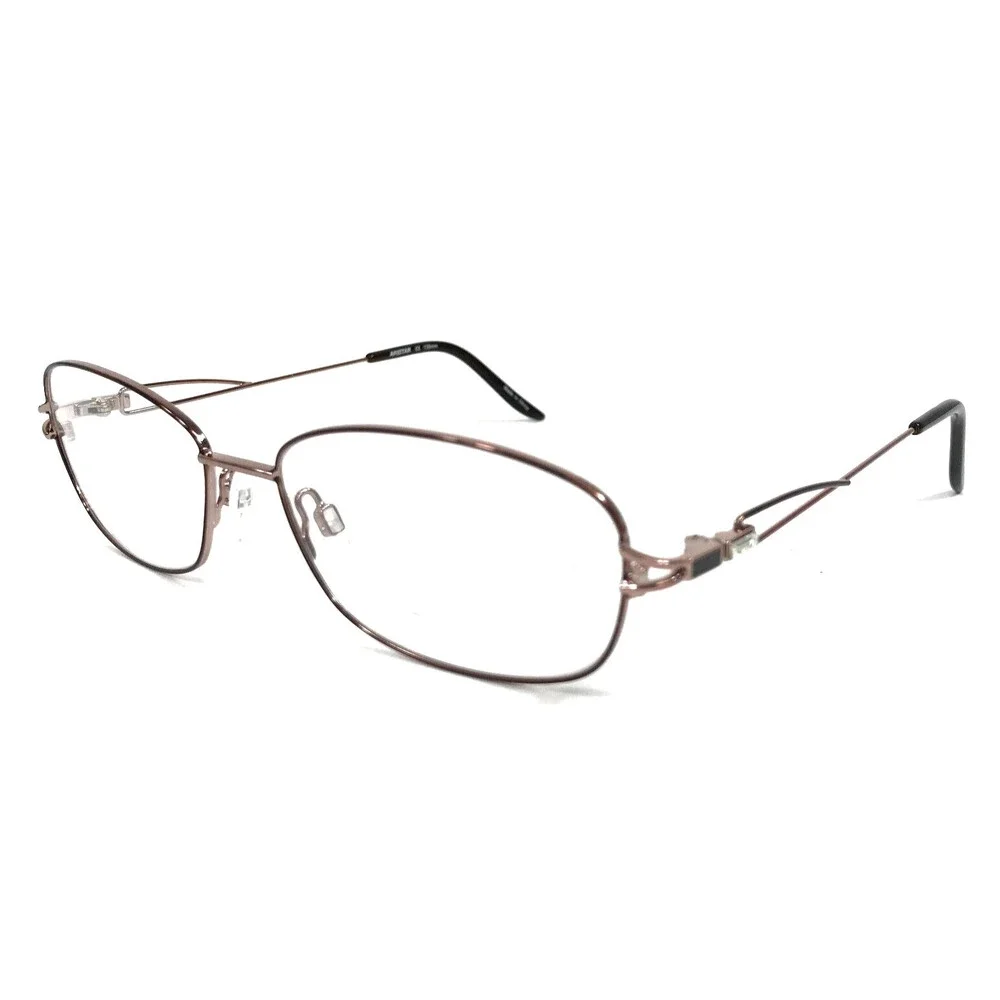 Aristar by Charmant Eyeglasses Frames AR18411 535 Brown Rectangle 54-16-135